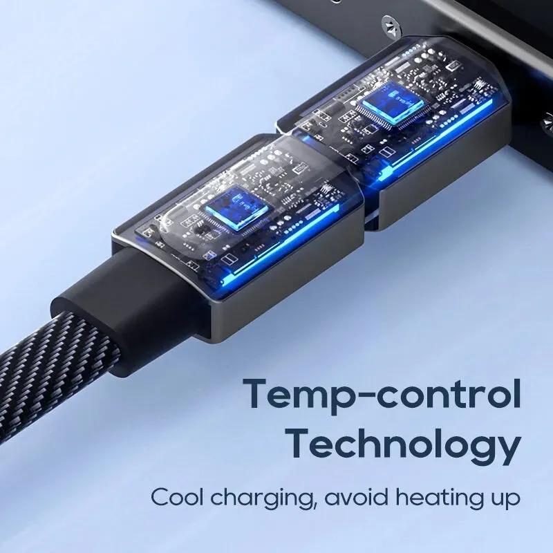 کابل تبدیل Type-C به Type-C و لایتنینگ کولا مدل KUULAA KL-X72 طول 2 متر image gallery