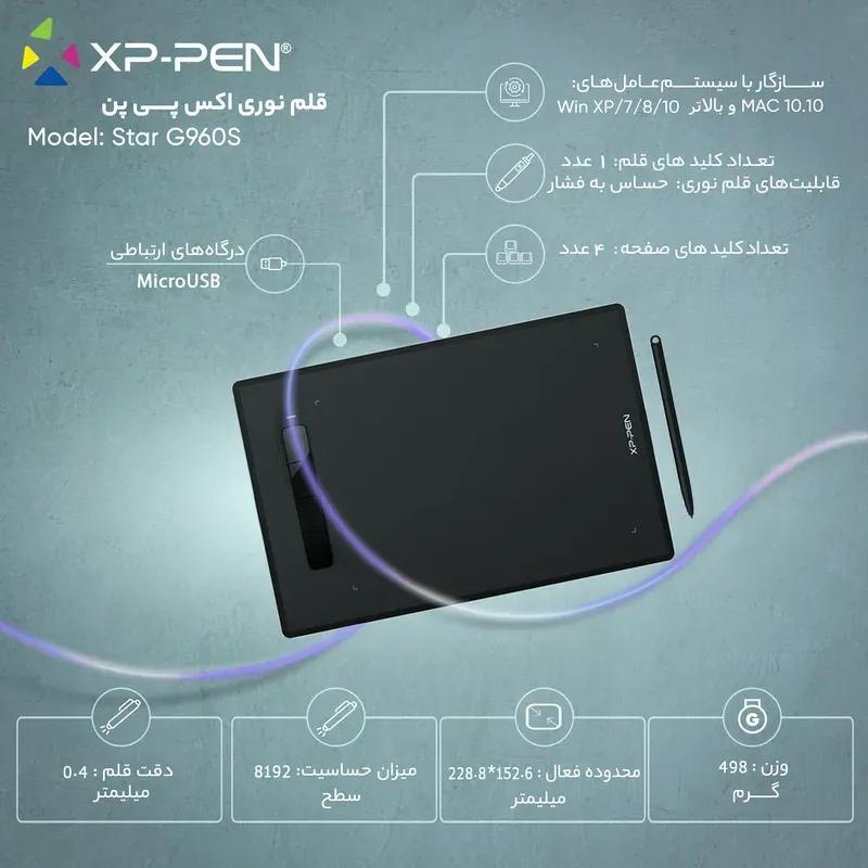 قلم نوری ایکس پی پن مدل XP-Pen Star G960S image gallery