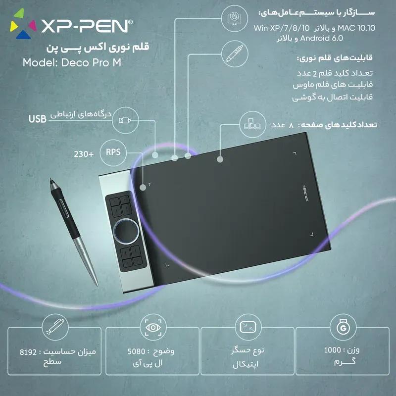 قلم نوری ایکس پی پن مدل XP-Pen Deco Pro M image gallery