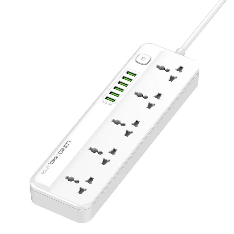 چند راهی برق و شارژر الدینیو مدل  SC5614 دارای 6 پورت USB