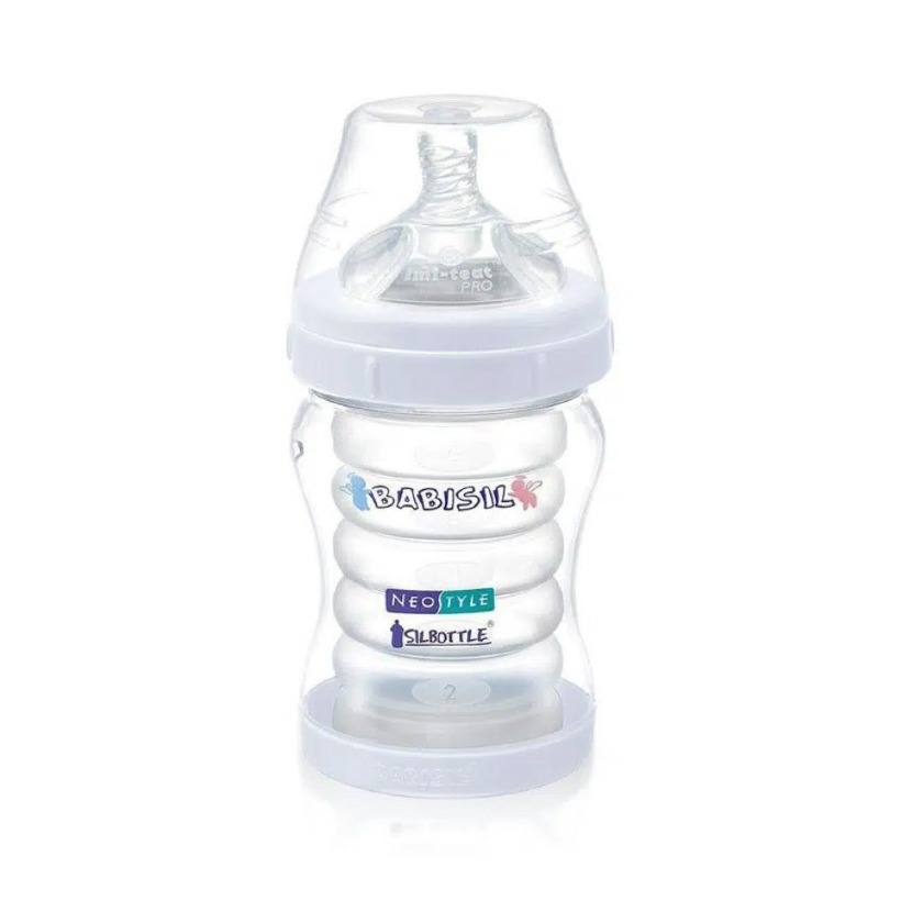 ‫شیشه شیر بیبی سیل مدل‬ ‫Babisil SILBOTTLE‬ ‫170 میل‬‬