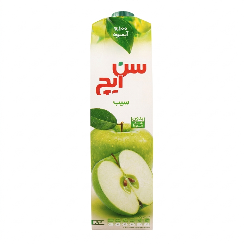 آبمیوه سیب سن ایچ حجم 1 لیتری (کارتن 12 عددی)