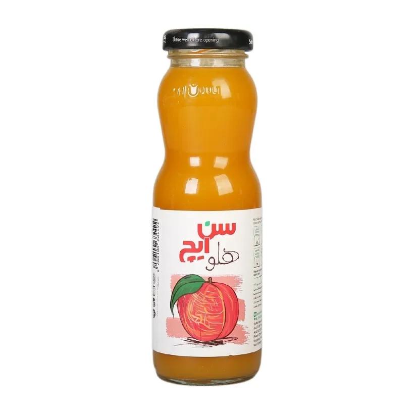 آبمیوه هلو شیشه ای سن ایچ حجم 200 میلی لیتری (بسته 12 عددی)