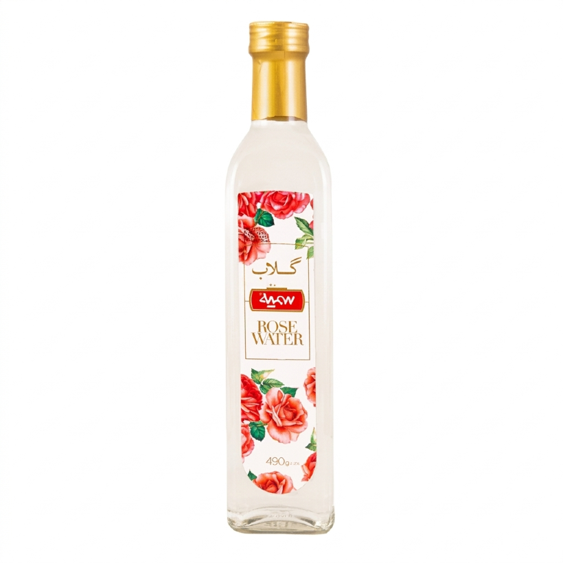 گلاب سمیه ظرف شیشه ای وزن 490 گرمی (بسته 12 عددی)
