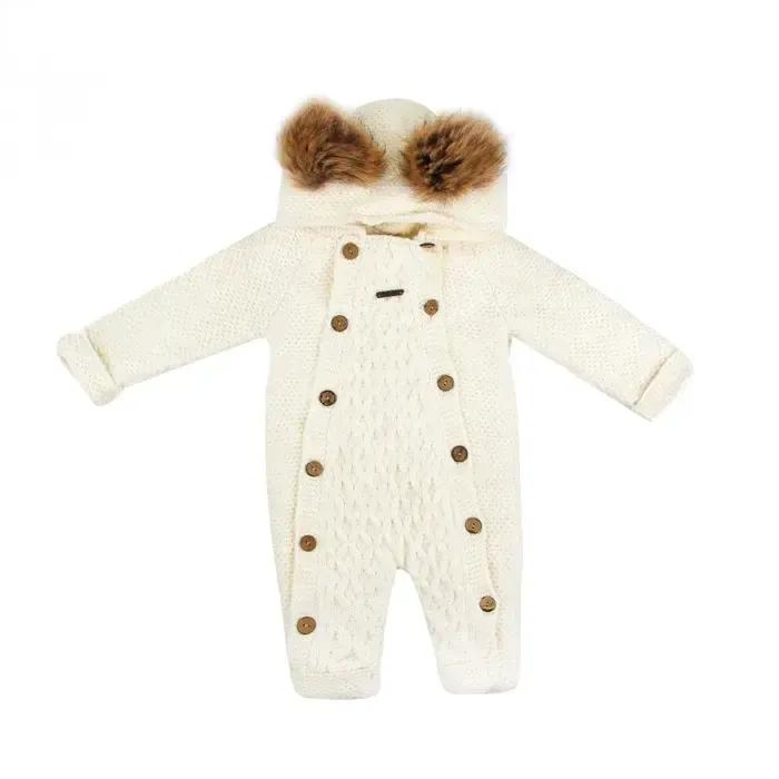 سرهمی بافت کلاهدار بیبی میو مدل Baby Mio 7057