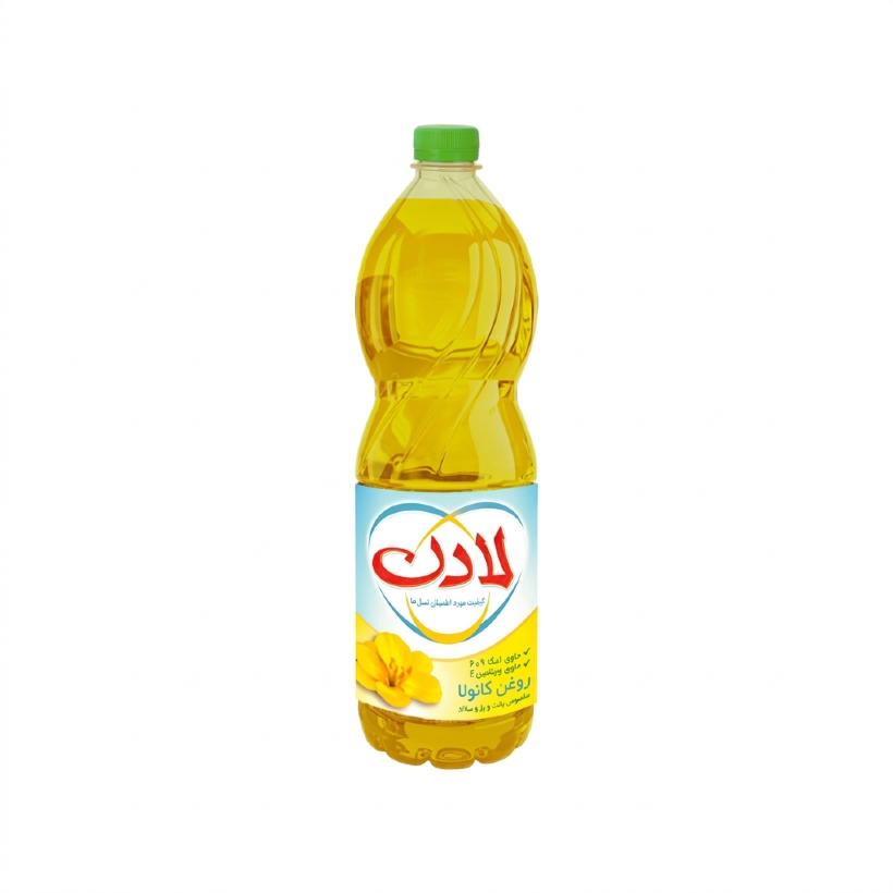 روغن مایع آفتابگردان لادن مخصوص پخت و پز و سالاد حجم 1.5 لیتری