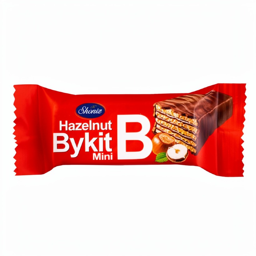 ویفر با روکش شکلات فندقی مینی بایکیت شونیز وزن 500 گرمی (1 بسته)