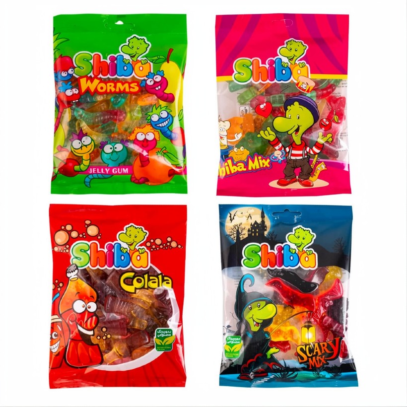 پاستیل شیبا وزن 160 گرمی (کارتن 24 بسته‌ای)