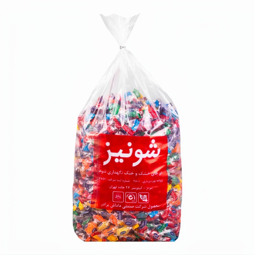 آبنبات میوه ای پودری کیش شونیز وزن 3 کیلوگرمی (1 کیسه)