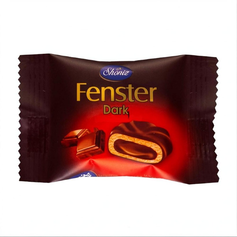 بیسکویت با مغزی کرم کاکائویی و روکش فرآورده کاکائویی فنستر ( Fenster ) شونیز وزن 500 گرمی (1 بسته)