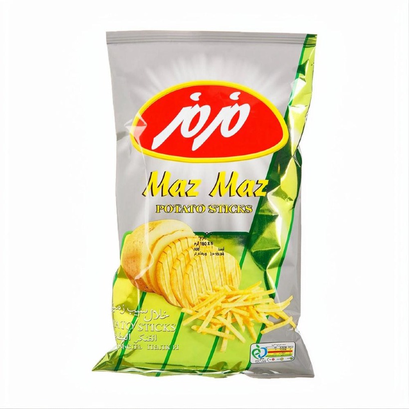 چیپس خلال سیب زمینی نمکی مزمز 900 گرمی (کارتن 6 عددی)