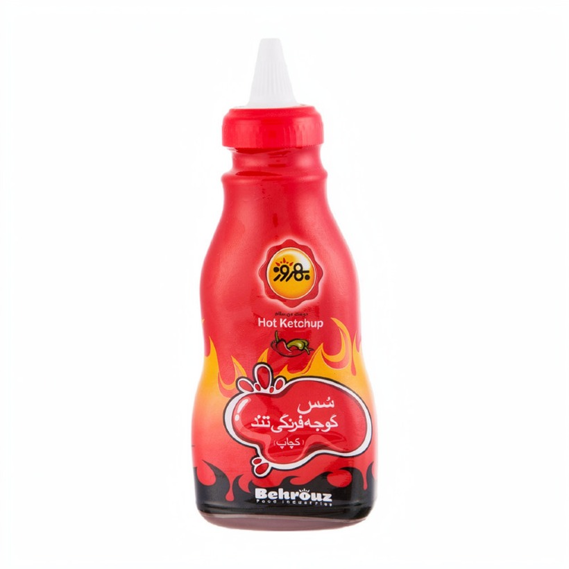 سس گوجه فرنگی تند بهروز وزن 410 گرمی (کارتن 18 عددی)