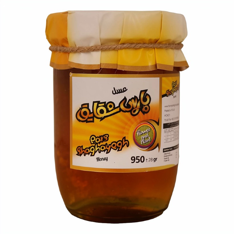 عسل همراه با موم شقایق وزن 950 گرمی (6 عدد)