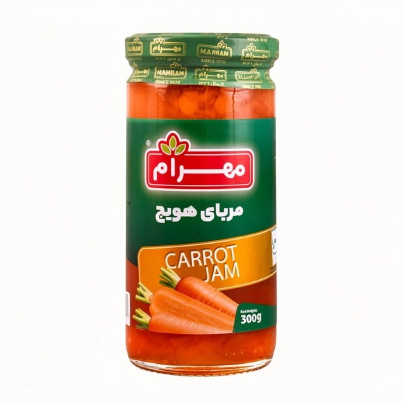 مربا هویج مهرام وزن 300 گرمی (بسته 12 عددی)