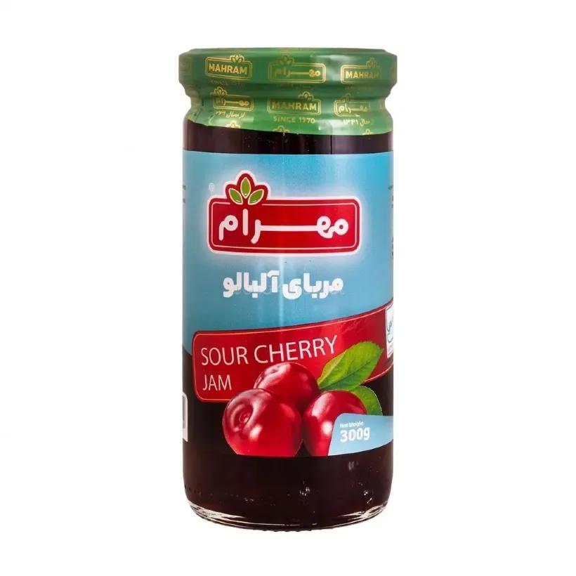 مربا آلبالو مهرام وزن 300 گرمی (بسته 12 عددی)