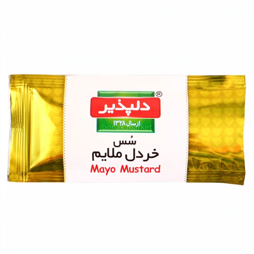 سس خردل ملایم تک نفره دلپذیر وزن 20 گرمی کارتن 100 عددی (1 کارتن)