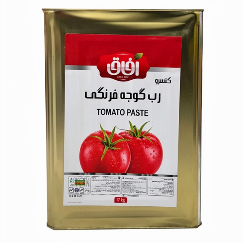 کنسرو رب گوجه فرنگی آفاق ظرف حلب وزن 17 کیلوگرمی (1 عدد)
