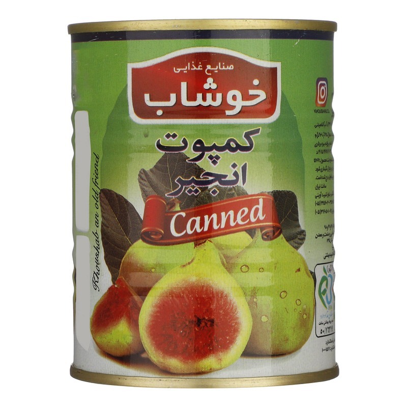کمپوت انجیر خوشاب وزن 350 گرمی (بسته 24 عددی)
