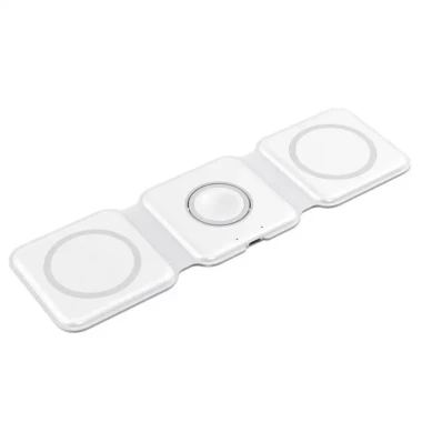 شارژر بی‌سیم مدل 3in1 magnetic wireless charger C105