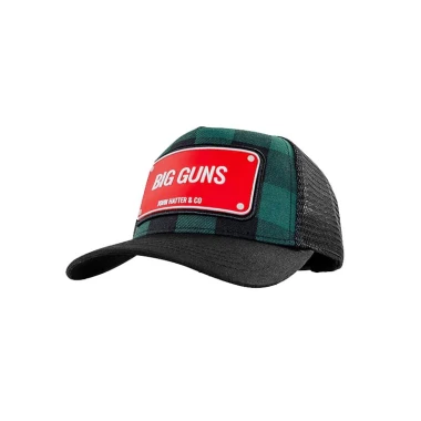 كلاه كپ سیلیکونی جان هتر مدل John Hatter Big Gun Ceck Black/green Rubber