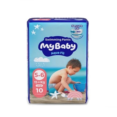 پوشک استخری مخصوص شنا مای بیبی مدل MyBaby Aqua Fit سایز بزرگ بسته 10 عددی