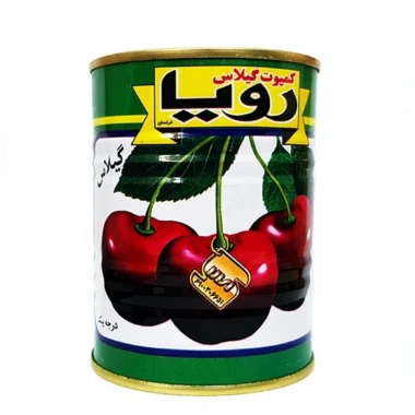 کمپوت گیلاس رویا وزن 350 گرمی (بسته 24 عددی)