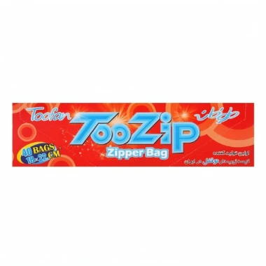 کیسه زیپ دار دو قفل طوفان سایز 22*18 بسته 40 عددی (کارتن 24 بسته‌ای)