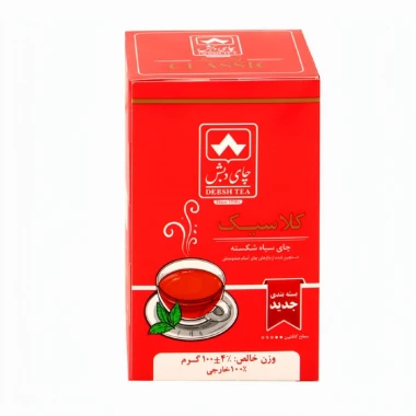 چای سیاه شکسته کلاسیک دبش وزن 100 گرمی (کارتن 50 عددی)