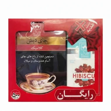 چای سیاه ساده دبش وزن 500 گرمی (کارتن 12 بسته‌ای)