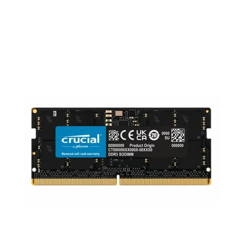 رم لپ‌تاپ DDR5-4800  تک کاناله کروشیال مدل SO-DIMM CL40 ظرفیت 16 گیگابایت